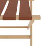 Casa Padrino Luxus Kofferst�nder Gep�ckablage aus Buchenholz und Kunstleder in Naturfarben / Braun 70 x 50 x H. 59 cm