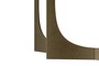 Casa Padrino Luxus Konsole 120 x 40 x H. 76 cm - Konsolentisch mit grauer Travertin Platte und Bronzefarbenem Edelstahlgestell - Luxus M�bel