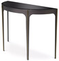 Casa Padrino Luxus Konsole Bronze / Messing / Schwarz 102,5 x 40 x H. 75 cm - Edelstahl Konsolentisch mit Glasplatte - Luxus M�bel