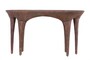 Casa Padrino Luxus Konsole Kupferfarben 140 x 42 x H. 82 cm - Skulpturaler Konsolentisch in Alt-Kupfer Optik - Luxus M�bel