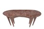 Casa Padrino Luxus Konsole Kupferfarben 140 x 42 x H. 82 cm - Skulpturaler Konsolentisch in Alt-Kupfer Optik - Luxus M�bel