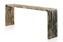 Casa Padrino Luxus Konsole Naturfarben 215 x 40 x H. 80 cm - Konsolentisch aus recyceltem Ulmen Altholz - Luxus M�bel