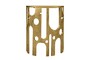 Casa Padrino Luxus Konsole Savage Bronzefarben 50 x 25 x H. 60 cm - Kleine skulpturale Wandkonsole aus Aluminium in Bronze-Optik - Luxus M�bel