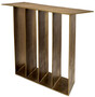 Casa Padrino Luxus Aluminium Konsole Vintage Messing 104 cm