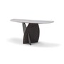 Casa Padrino Luxus Konsolentisch Dunkelgrau / Grau 160 x 42 x H. 76 cm - Konsolentisch mit Travertin - Moderne Flur M�bel - Luxus Qualit�t 
