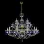 Casa Padrino Luxus Kristall Deckenleuchte Gold  105 x H. 90 cm - Prunkvolle Messing Deckenleuchte mit b�hmischem Kristallglas - Barock M�bel - Edel & Prunkvoll