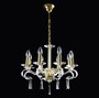 Casa Padrino Luxus Kristall Deckenleuchte Gold  50 x H. 42 cm - Prunkvolle Messing Deckenleuchte mit b�hmischem Kristallglas - Barock M�bel - Edel & Prunkvoll 