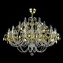 Casa Padrino Luxus Kristall Deckenleuchte Gold  90 x H. 63 cm - Prunkvolle Messing Deckenleuchte mit b�hmischem Kristallglas - Barock M�bel - Edel & Prunkvoll