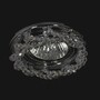 Casa Padrino Luxus Kristall Deckenleuchte Silber  10 x H. 2 cm - Prunkvolle Messing Deckenleuchte mit b�hmischem Kristallglas - Barock M�bel - Edel & Prunkvoll 