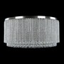 Casa Padrino Luxus Kristall Deckenleuchte Silber  100 x H. 45 cm - Prunkvolle Messing Deckenleuchte mit b�hmischem Kristallglas - Barock M�bel - Edel & Prunkvoll