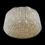 Casa Padrino Luxus Kristall Deckenleuchte Silber  100 x H. 45 cm - Prunkvolle Messing Deckenleuchte mit b�hmischem Kristallglas - Barock M�bel - Edel & Prunkvoll
