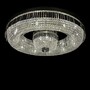 Casa Padrino Luxus Kristall Deckenleuchte Silber  120 x H. 26 cm - Prunkvolle Messing Deckenleuchte mit b�hmischem Kristallglas - Barock M�bel - Edel & Prunkvoll