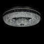 Casa Padrino Luxus Kristall Deckenleuchte Silber  120 x H. 26 cm - Prunkvolle Messing Deckenleuchte mit b�hmischem Kristallglas - Barock M�bel - Edel & Prunkvoll