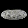 Casa Padrino Luxus Kristall Deckenleuchte Silber  85 x H. 26 cm - Prunkvolle Messing Deckenleuchte mit b�hmischem Kristallglas - Barock M�bel - Edel & Prunkvoll