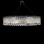 Casa Padrino Luxus Kristall Deckenleuchte Silber  90 x H. 20 cm - Prunkvolle Messing Deckenleuchte mit b�hmischem Kristallglas - Barock M�bel - Edel & Prunkvoll
