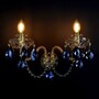 Casa Padrino Luxus Kristall Deckenleuchte Silber 40 x 20 x H. 24 cm - Prunkvolle Messing Deckenleuchte mit b�hmischem Kristallglas - Barock M�bel - Edel & Prunkvoll