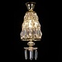 Casa Padrino Luxus Kristall H�ngeleuchte Silber  16 x H. 45 cm - Prunkvolle Messing H�ngeleuchte mit b�hmischem Kristallglas - Barock M�bel - Edel & Prunkvoll