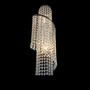 Casa Padrino Luxus Kristall H�ngeleuchte Silber  18 x H. 45 cm - Prunkvolle Messing H�ngeleuchte mit b�hmischem Kristallglas - Barock M�bel - Edel & Prunkvoll