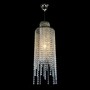 Casa Padrino Luxus Kristall H�ngeleuchte Silber  20 x H. 62 cm - Prunkvolle Messing H�ngeleuchte mit b�hmischem Kristallglas - Barock M�bel - Edel & Prunkvoll