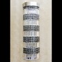 Casa Padrino Luxus Kristall H�ngeleuchte Silber  24.5 x H. 80 cm - Prunkvolle Messing H�ngeleuchte mit b�hmischem Kristallglas - Barock M�bel - Edel & Prunkvoll