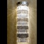 Casa Padrino Luxus Kristall H�ngeleuchte Silber  24.5 x H. 80 cm - Prunkvolle Messing H�ngeleuchte mit b�hmischem Kristallglas - Barock M�bel - Edel & Prunkvoll