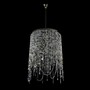 Casa Padrino Luxus Kristall H�ngeleuchte Silber  50 x H. 75 cm - Prunkvolle Messing H�ngeleuchte mit b�hmischem Kristallglas - Barock M�bel - Edel & Prunkvoll