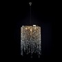 Casa Padrino Luxus Kristall H�ngeleuchte Silber  50 x H. 75 cm - Prunkvolle Messing H�ngeleuchte mit b�hmischem Kristallglas - Barock M�bel - Edel & Prunkvoll