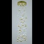Casa Padrino Luxus Kristall Kronleuchter Gold  30 x H. 120 cm - Prunkvolle Messing Kronleuchter mit b�hmischem Kristallglas - Barock M�bel - Edel & Prunkvoll