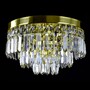 Casa Padrino Luxus Kristall Kronleuchter Gold  30 x H. 20 cm - Prunkvolle Messing Kronleuchter mit b�hmischem Kristallglas - Barock M�bel - Edel & Prunkvoll