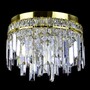 Casa Padrino Luxus Kristall Kronleuchter Gold  30 x H. 23 cm - Prunkvolle Messing Kronleuchter mit b�hmischem Kristallglas - Barock M�bel - Edel & Prunkvoll