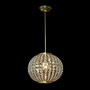 Casa Padrino Luxus Kristall Kronleuchter Gold  30 x H. 30 cm - Prunkvolle Messing Kronleuchter mit b�hmischem Kristallglas - Barock M�bel - Edel & Prunkvoll 