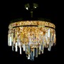 Casa Padrino Luxus Kristall Kronleuchter Gold  40 x H. 30 cm - Prunkvolle Messing Kronleuchter mit b�hmischem Kristallglas - Barock M�bel - Edel & Prunkvoll