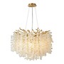 Casa Padrino Luxus Kristall Kronleuchter Gold  60 x H. 30 cm - Runde H�ngeleuchte im Ast Design