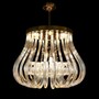 Casa Padrino Luxus Kristall Kronleuchter Gold  60 x H. 50 cm - Prunkvolle Messing Kronleuchter mit b�hmischem Kristallglas - Barock M�bel - Edel & Prunkvoll