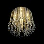 Casa Padrino Luxus Kristall Kronleuchter Gold  60 x H. 50 cm - Prunkvolle Messing Kronleuchter mit b�hmischem Kristallglas - Barock M�bel - Edel & Prunkvoll