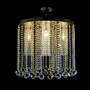 Casa Padrino Luxus Kristall Kronleuchter Gold  60 x H. 50 cm - Prunkvolle Messing Kronleuchter mit b�hmischem Kristallglas - Barock M�bel - Edel & Prunkvoll