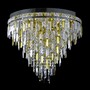 Casa Padrino Luxus Kristall Kronleuchter Gold  70 x H. 60 cm - Prunkvolle Messing Kronleuchter mit b�hmischem Kristallglas - Barock M�bel - Edel & Prunkvoll