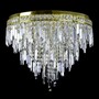 Casa Padrino Luxus Kristall Kronleuchter Gold  70 x H. 60 cm - Prunkvolle Messing Kronleuchter mit b�hmischem Kristallglas - Barock M�bel - Edel & Prunkvoll