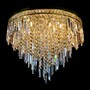 Casa Padrino Luxus Kristall Kronleuchter Gold  70 x H. 60 cm - Prunkvolle Messing Kronleuchter mit b�hmischem Kristallglas - Barock M�bel - Edel & Prunkvoll