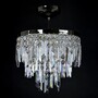 Casa Padrino Luxus Kristall Kronleuchter Silber  35 x H. 30 cm - Prunkvolle Messing Kronleuchter mit b�hmischem Kristallglas - Barock M�bel - Edel & Prunkvoll