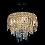 Casa Padrino Luxus Kristall Kronleuchter Silber  35 x H. 30 cm - Prunkvolle Messing Kronleuchter mit b�hmischem Kristallglas - Barock M�bel - Edel & Prunkvoll