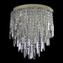 Casa Padrino Luxus Kristall Kronleuchter Silber  50 x H. 50 cm - Prunkvolle Messing Kronleuchter mit b�hmischem Kristallglas - Barock M�bel - Edel & Prunkvoll