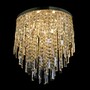 Casa Padrino Luxus Kristall Kronleuchter Silber  50 x H. 50 cm - Prunkvolle Messing Kronleuchter mit b�hmischem Kristallglas - Barock M�bel - Edel & Prunkvoll