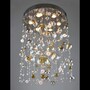 Casa Padrino Luxus Kristall Kronleuchter Silber  50 x H. 50 cm - Prunkvolle Messing Kronleuchter mit b�hmischem Kristallglas - Barock M�bel - Edel & Prunkvoll