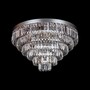 Casa Padrino Luxus Kristall Kronleuchter Silber  60 x H. 43 cm - Prunkvolle Messing Kronleuchter mit b�hmischem Kristallglas - Barock M�bel - Edel & Prunkvoll