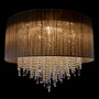 Casa Padrino Luxus Kristall Kronleuchter Silber  70 x H. 55 cm - Prunkvolle Messing Kronleuchter mit b�hmischem Kristallglas - Barock M�bel - Edel & Prunkvoll