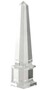 Casa Padrino Luxus Kristallglas Obelisk 11 x 11 x H. 49 cm - Designer Wohnzimmer Hotel Dekoration