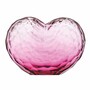 Casa Padrino Luxus Kristallglas Deko Herz Pink 13,5 x 10 x H. 10 cm - Mundgeblasen & Handgeschliffen