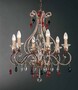 Casa Padrino Barock Kronleuchter  65 x H. 65 cm 6-flammig - Handgefertigte Leuchte aus Italien - Barock Leuchten 