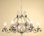 Casa Padrino Barock Kronleuchter  70 x H. 50 cm 6-flammig - Handgefertigte Leuchte aus Italien - Barock Leuchten 